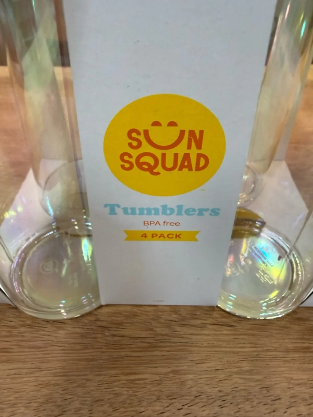 Yellow‎ Iridescent Tumbler Set - 4 Pack